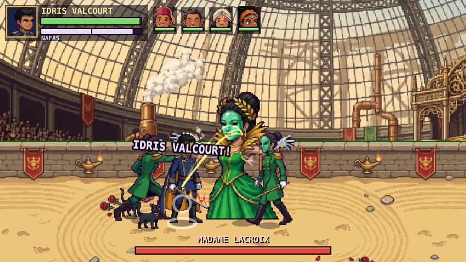Boss fight against Madame Lacroix